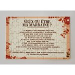 Puzzle personnalis� pour faire une demande a future marraine