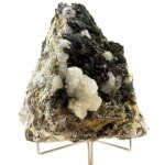 Pyrite + marcassite + fluorite. 1585. 0 ct. saint - p�ray, ard�che, france.