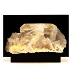 Quartz + albite. 2154. 5 ct. saint christophe - en - oisans, is�re, france.