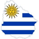 R2594 sticker carte uruguay