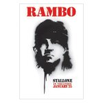 Rambo 4 - stallone - spray paint - affiche / poster envoi en tube