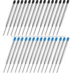 Recharges de stylo a bille 30 pcs recharges de stylo a bille remplaables point a bille en mtal