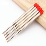 Recharge de stylo a bille, 5 pices, de luxe, de qualit, bleu, noir, rouge