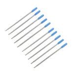 Recharges de stylo a bille bleu / noir - construction mtallique 115mm