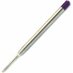 Recharges pour stylo a bille pointe moyenne, rouleau souple compatible stylos parker - pourpre (lot de ...