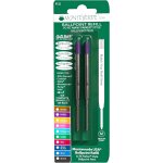 Recharges pour stylo a bille pointe moyenne, rouleau souple compatible stylos parker - rose (lot de 2) ...