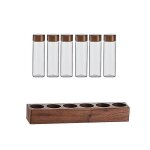 Récipient de stockage de grains de café bouteille en verre de tube a essai de thé de café avec présentoir ... Récipient de stockage de grains de café bouteille en verre de tube a essai de thé de café avec présentoir ...