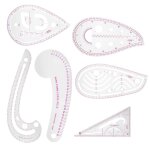 Règle courbe multifonction en plastique, 6 pièces, forme variable, outil de couture, de classement, d'épreuvag ... Règle courbe multifonction en plastique, 6 pièces, forme variable, outil de couture, de classement, d'épreuvag ...