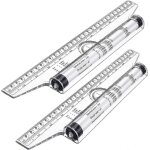 Rgle de mesure a roulettes en plastique, rgle a roulettes, rgle parallle, rgle de dessin multifonctionnel ...