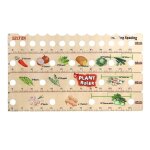 Rgle de plante en bois avec des graines dibber multifonction graines espacement rgle avec trous jardin ...