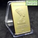 Reine cl�op�tre egypte - lingot comm�moratif plaqu� or