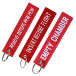 Remove before flight keychain pilot key chain for motorcycles and cars backpack key tag new embroidery ...