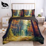 Replns - ensemble de literie artistique beach shell , literie pour la maison, roi et reine, housse de ...