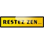 Restez zen (29x7. 2cm) - sticker / autocollant