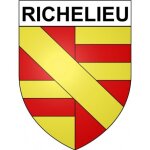 Richelieu 37 ville stickers blason autocollant adh�sif - taille : 17 cm