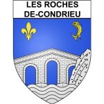 Les roches - de - condrieu 38 ville stickers blason autocollant adh�sif - taille : 8 cm