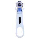 Rouleau rond rotatif cutter couteau tissu outil outils d'artisanat accessoires de couture bleu 28mm