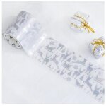 Ruban adh�sif pour scrapbooking, etiquette scrapbooking, flocons de neige argent�s, laser cr�atif, washi ...