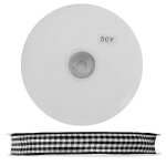 Ruban a carreaux 50 yards / rouleau de fabrication de noeud papillon artisanat bricolage v�tements d�coration ...
