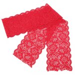 Ruban de dentelle noire rouge 10 verges 3, 9 pouces de large elastique confortable unique skinfriendly ...