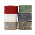 Ruban d'emballage en polyester r�utilisable pour cadeau, joli ruban d�coratif pour couronne et noeud ...