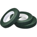 Ruban fleur fleuriste ruban vert 30m * 10mm pour bouquet 3 rouleaux