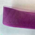 Ruban en maille de polyester doux, crinolines plates et unies tresses avec tissu en crin de cheval pour ...