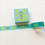 Ruban de masquage washi en papier, 1. 5cm x 5m, ruban d�coratif pour fruits, past�que, citron