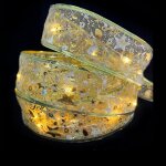 Ruban de no�l large, accessoires d'emballage cadeau, ruban m�tallique pour emballage cadeau, bordures ...