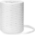 Ruban en papier raphia naturel - 200 m - pour dcoration artisanale, emballage cadeau, mariage, saint ...