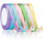 Ruban de satin dcoratif pour cadeau et nol - vert et rouge