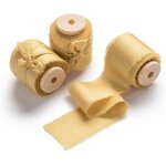 Ruban de satin jaune 3, 8 cm - ruban cadeau de mariage - large ruban en tissu dor