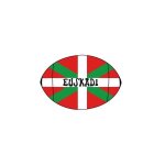 Rugby euskadi autocollant sticker adhesif - taille : 17 cm