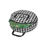 Sac de rangement pour couronne de nol noir de 76 cm avec double fermeture eclair