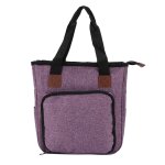 Sac a tricoter portable multifonctionnel oxford tissu rangement fourre - tout pour crochets aiguillesviolet ...