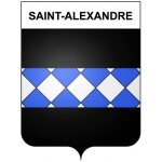 Saint - alexandre 30 ville stickers blason autocollant adh�sif - taille : 17 cm