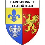 Saint - bonnet - le - château 42 ville sticker blason ecusson autocollant adhésif - taille : 4 cm Saint - bonnet - le - château 42 ville sticker blason ecusson autocollant adhésif - taille : 4 cm