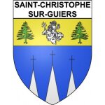Saint - christophe - sur - guiers 38 ville stickers blason autocollant adh�sif - taille : 17 cm