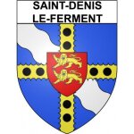 Saint - denis - le - ferment 27 ville stickers blason autocollant adhsif - taille : 17 cm