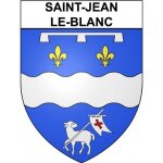 Saint - jean - le - blanc 45 ville stickers blason autocollant adhsif - taille : 17 cm