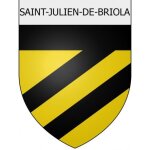 Saint - julien - de - briola 11 ville stickers blason autocollant adh�sif - taille : 8 cm