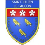 Saint - julien - le - faucon 14 ville stickers blason autocollant adh�sif - taille : 17 cm