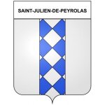 Saint - julien - de - peyrolas 30 ville stickers blason autocollant adh�sif - taille : 4 cm