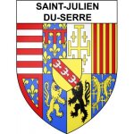 Saint - julien - du - serre 07 ville sticker blason ecusson autocollant adhésif - taille : 12 cm Saint - julien - du - serre 07 ville sticker blason ecusson autocollant adhésif - taille : 12 cm