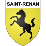 Saint - renan 29 ville stickers blason autocollant adh�sif - taille : 12 cm