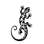 Salamandre autocollant sticker adhsif couleur lzard - taille : 12 cm - couleur : violet