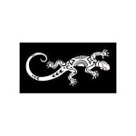 Salamandre maori blanc logo 4652 autocollant adhésif sticker - taille : 12 cm Salamandre maori blanc logo 4652 autocollant adhésif sticker - taille : 12 cm