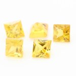 Saphir jaune . if - vvs1. carr� . ( vendu a l'unit� ). ceylan, sri lanka - 1, 6 mm