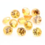 Saphir jaune . if - vvs1. rond. ( vendu a l'unit� ). ceylan, sri lanka - 1, 9 mm