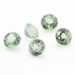 Saphir vert . if - vvs1. rond. ( vendu a l'unit� ). ceylan, sri lanka - 3, 5 mm